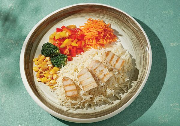 Բրինձ Հավով և Բանջարեղենով