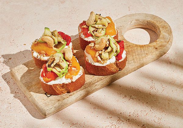 Բրուսկետա Դդմիկով և Ֆետայով